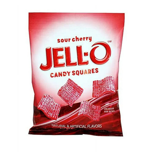 Jello sour cherry red