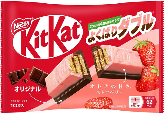Kit-kat strawberry and chocolate