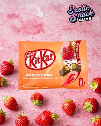 KitKat wafer black chocolate strawberry flavour