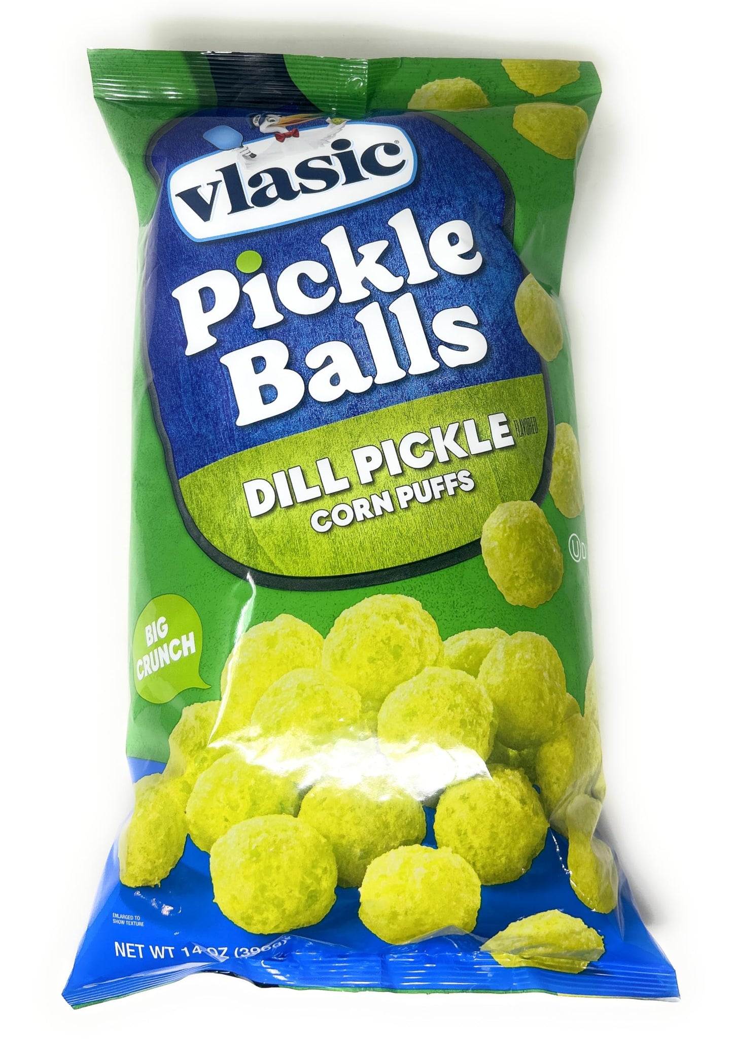 Pickle balls Dill pockle flavoured corn puffs