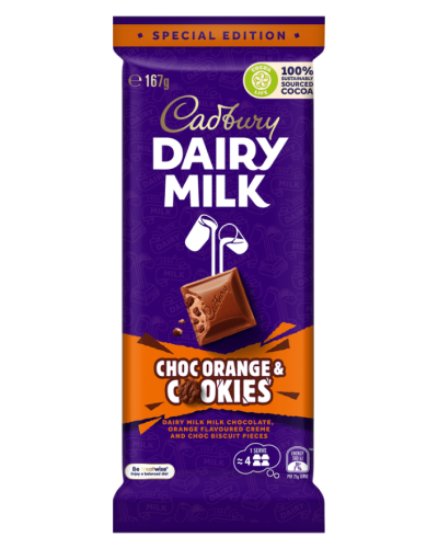 Dairy milk chocorange & cookies