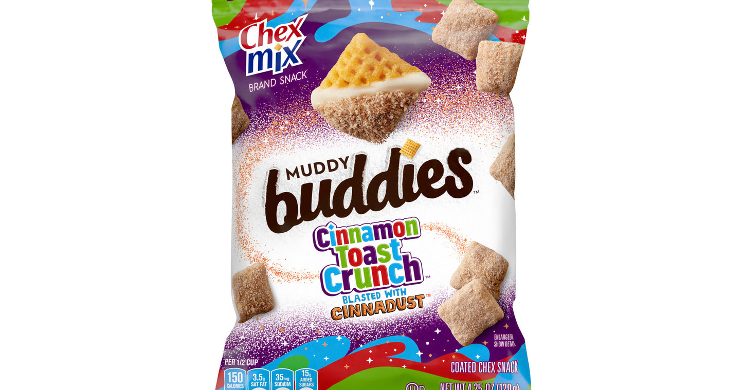 Chex mix Muddy buddies cinnamon toast crunch blasted with cinnadust
