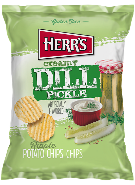 HERRS Creamy dill pickle chips