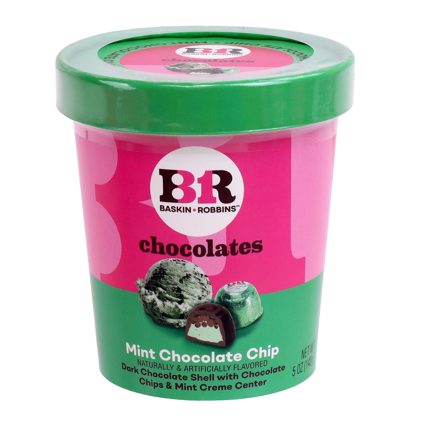 Baskin Robbins mint chocolate chip chocolates