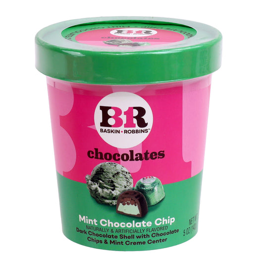 Baskin Robbins mint chocolate chip chocolates