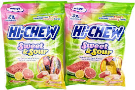 HI-CHEW PEG BAG - SWEET & SOUR (GRAPEFRUIT LEMON WATERMELON)