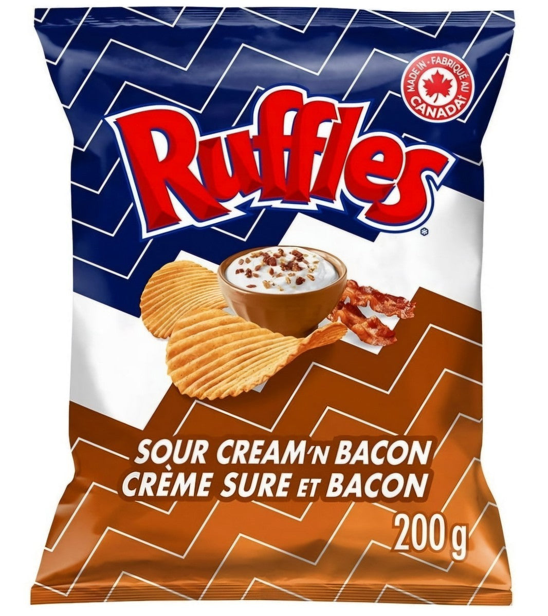 Ruffles Sour Cream 'n Bacon Flavored Potato Chips