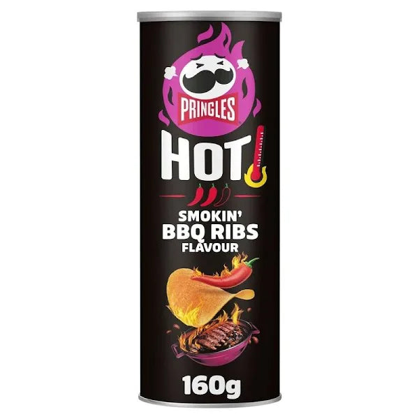 Pringles hot smokin bbq ribs flavour