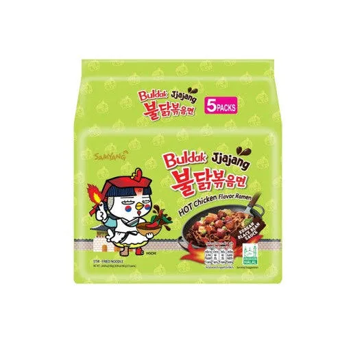 Sam Yang Buldak noodles jjajang hot chicken flavour stir fired