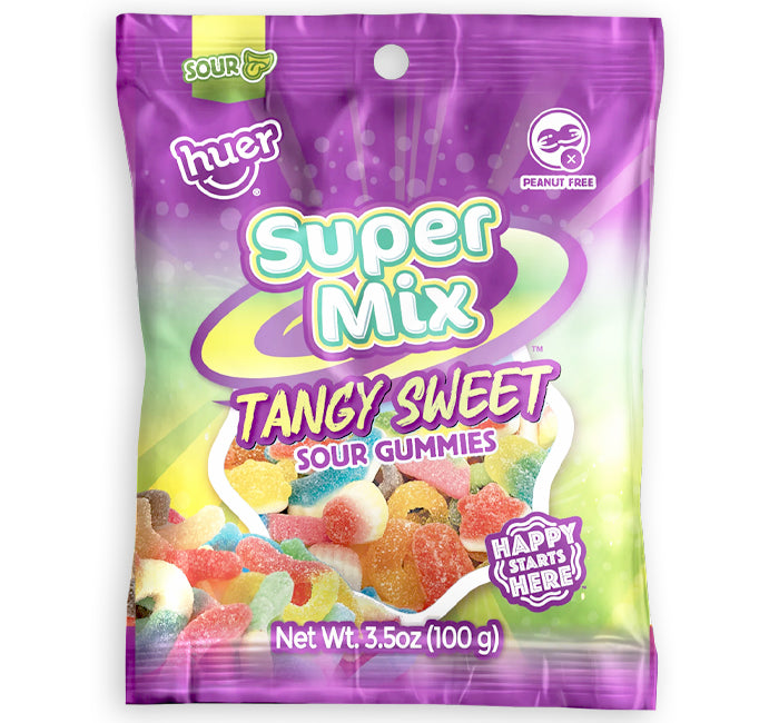 Huer Super Mix Tangy Sweet Sour Gummies