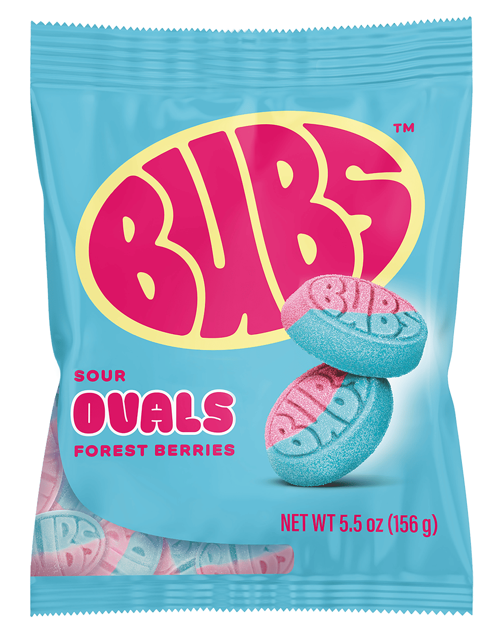 BUBS Sour Ovals Forest Berries Candy