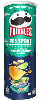 Pringles Passport Flavours: Thai Style Green Curry potato chips.