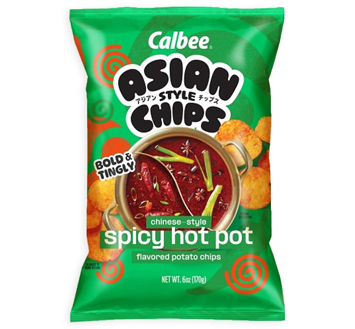 Calbee Asian Style Chips Chinese Spicy Hot Pot 6oz