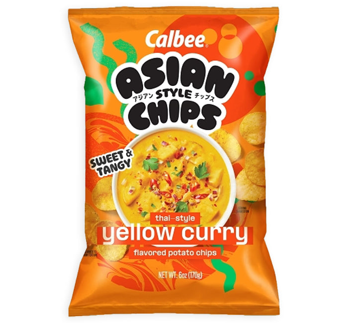 Calbee Asian Style Chips Thai Yellow Curry 6oz