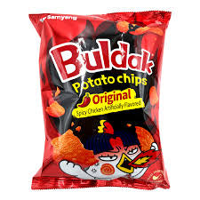 Buldak original potato chips