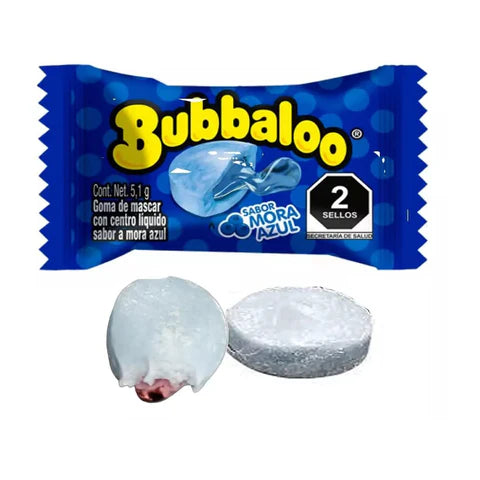 Bubbaloo Chicle Mora Azul