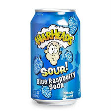 WARHEADS SODA CAN - BLUE RASPBERRY