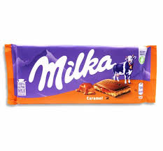 MILKA BAR IN DISPLAY - CARAMEL MILK