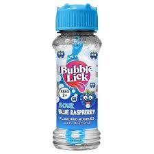 BUBBLE LICK FLAVORED BUBBLES - SOUR BLUE RASPBERRY