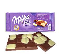 MILKA BAR IN DISPLAY - HAPPY COW MILK & WHITE