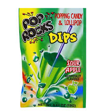 POP ROCKS DIPS - SOUR APPLE