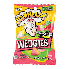 WARHEADS WEDGIES PEG BAG