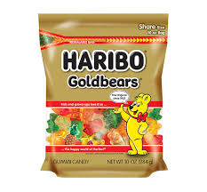 HARIBO GOLD BEARS - STAND UP PEG BAG