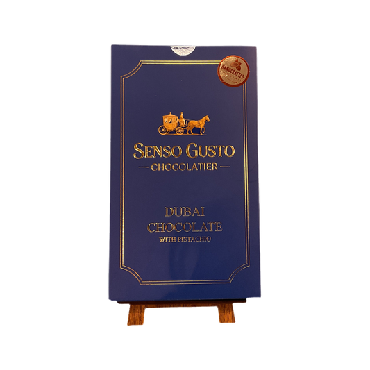 Senso Gusto Chocolatier Dubai Chocolate — box