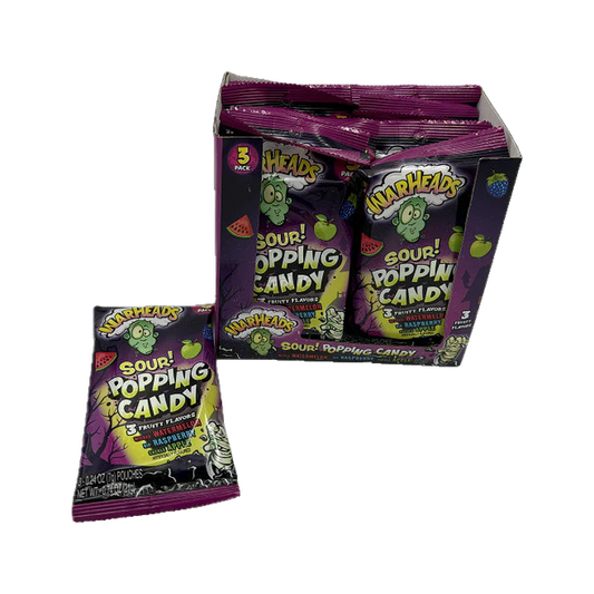 WARHEADS Sour! Popping Candy 3 Fruity Flavors