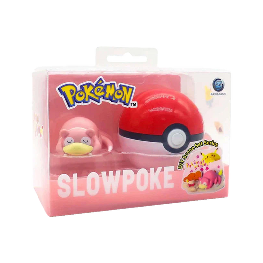 Pokemon DIY Scene Set Series Pokemon Summer Slowpoke Poke Ball Set