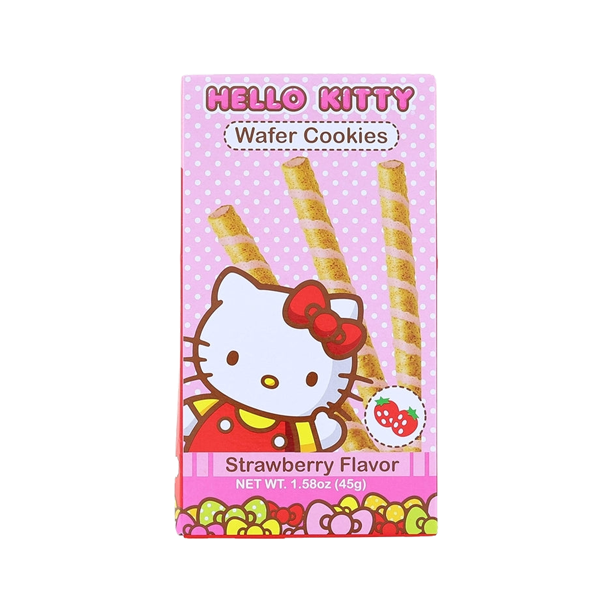 Hello Kitty Strawberry Flavor Wafer Cookies — box