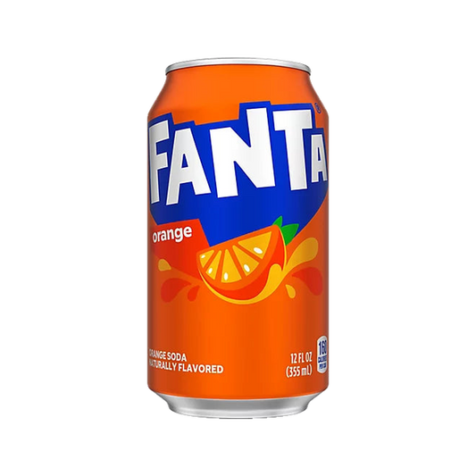 Fanta Soda Orange Cans - 6-12 Fl. Oz.