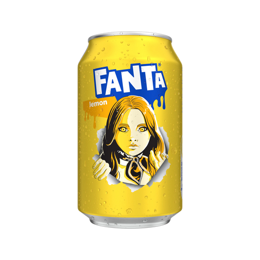 Fanta Lemon Flavored Soft Drink Can 330ml
