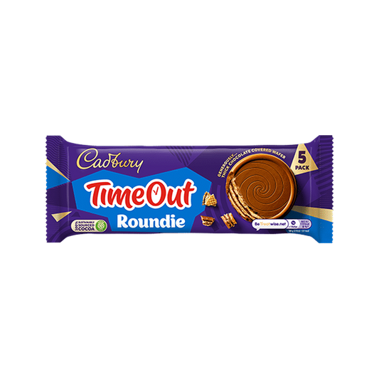 Cadbury Timeout Roundie Wafer bars. — pack
