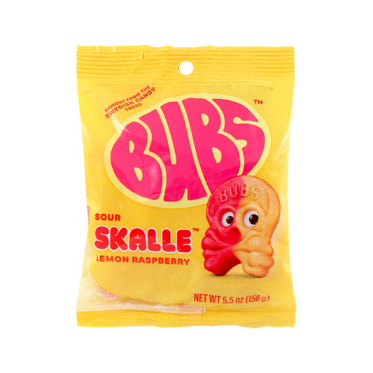 Bubs Sour Skalle Lemon Raspberry