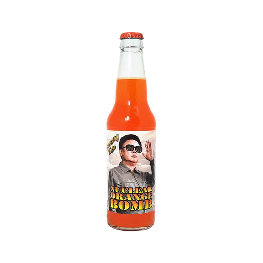 Nuclear Orange Bomb Soda — bottle