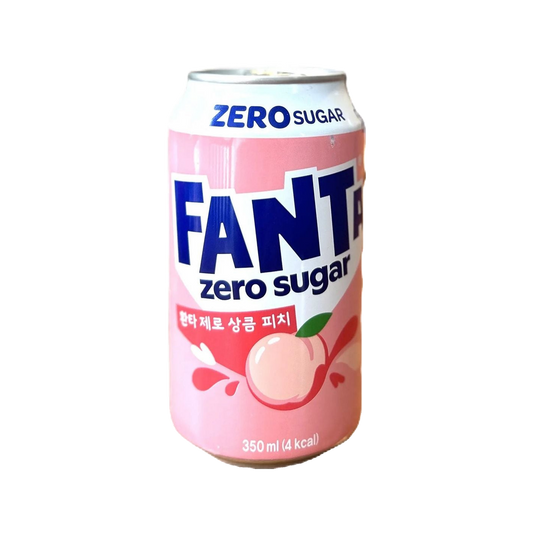 Fanta Peach Zero Sugar — can