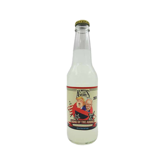 Avery's Presidential Soda None of the Above — bottle