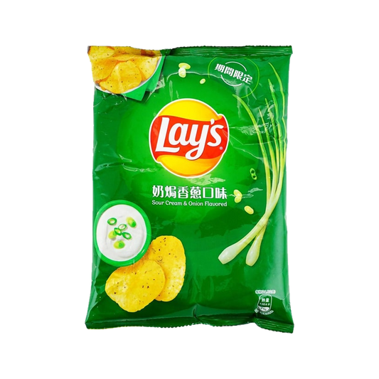 Lay's Sour Cream & Onion Flavored Potato Chips — bag