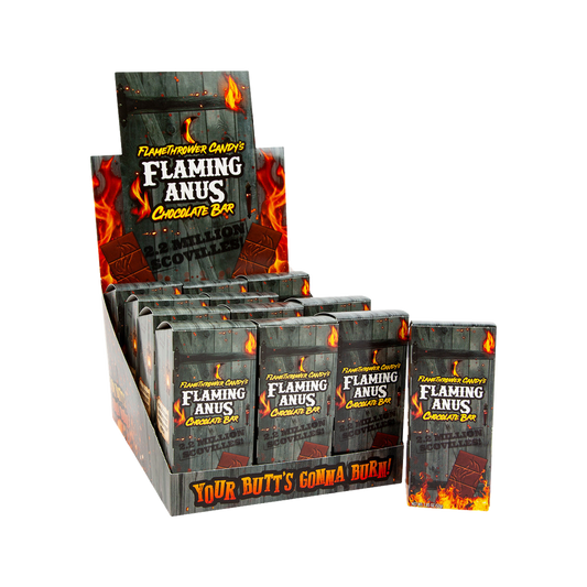 Flaming Anus Chocolate Bar — candy
