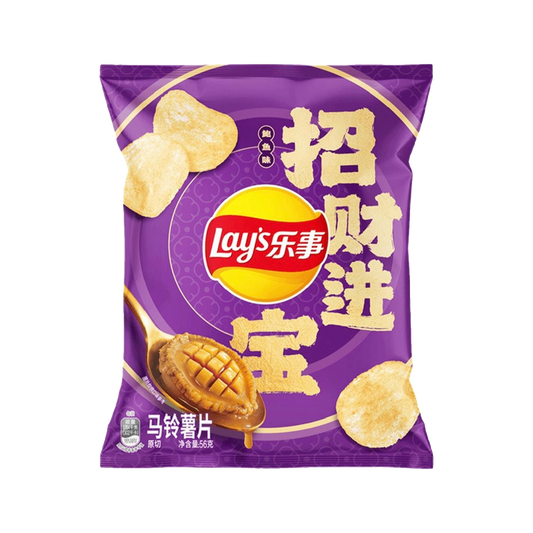 Lays abalone flavor potato chips — bag