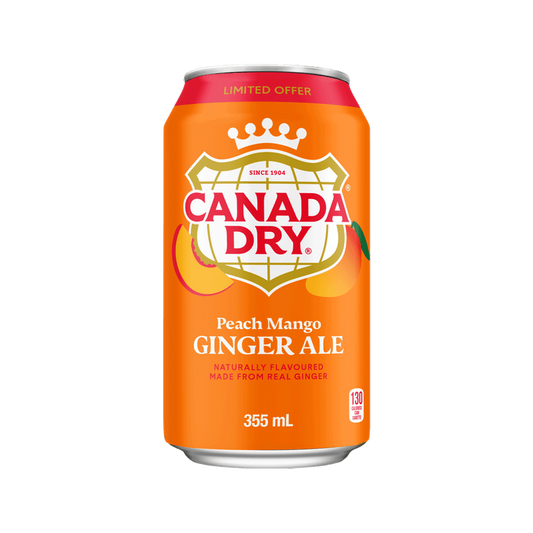 Canada Dry Peach Mango Ginger Ale Can