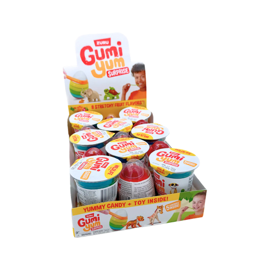 ZURU Gumi Yum Surprise wildlife-themed candy and toy set — cup