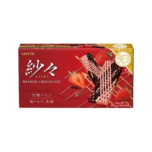 Lotte Meshed Strawberry Chocolate