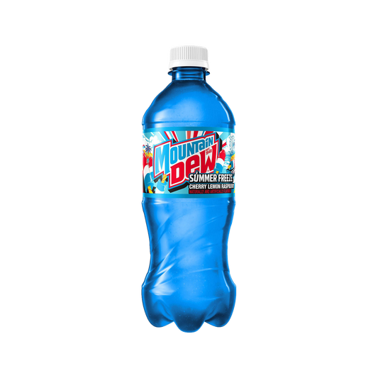 Mountain Dew Summer Freeze Soda Cherry Lemon Raspberry — bottle