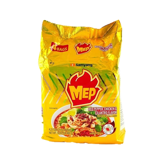 Mep Red Pepper,Chicken & Cilantro Flavor Ramen — bag
