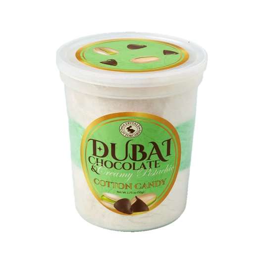 Fairytale Dubai Chocolate & Creamy Pistachio Cotton Candy