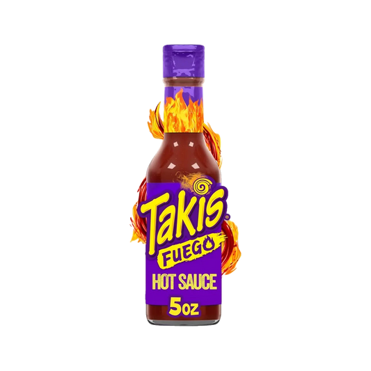 Takis Fuego Hot Sauce 5oz — bottle