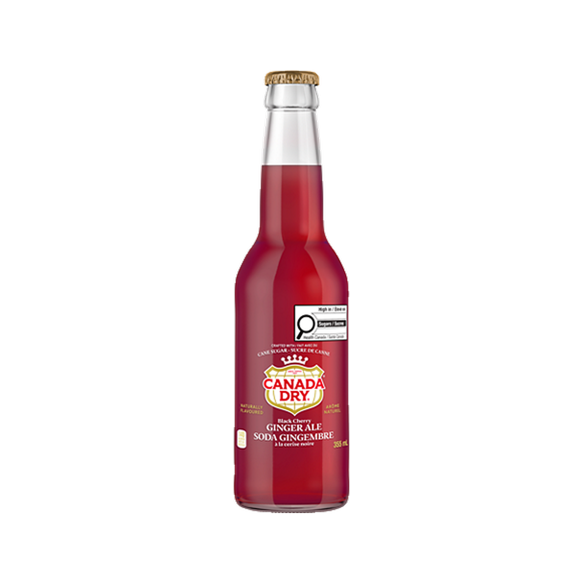 Canada Dry Black Cherry Ginger Ale — bottle