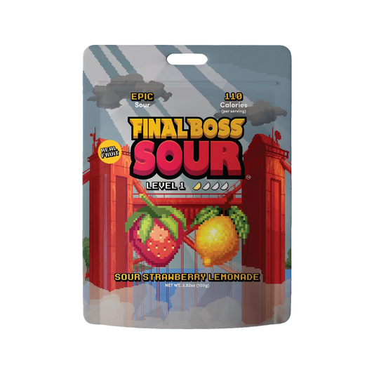 Final Boss Sour Level 1 Strawberry Lemonade — candy